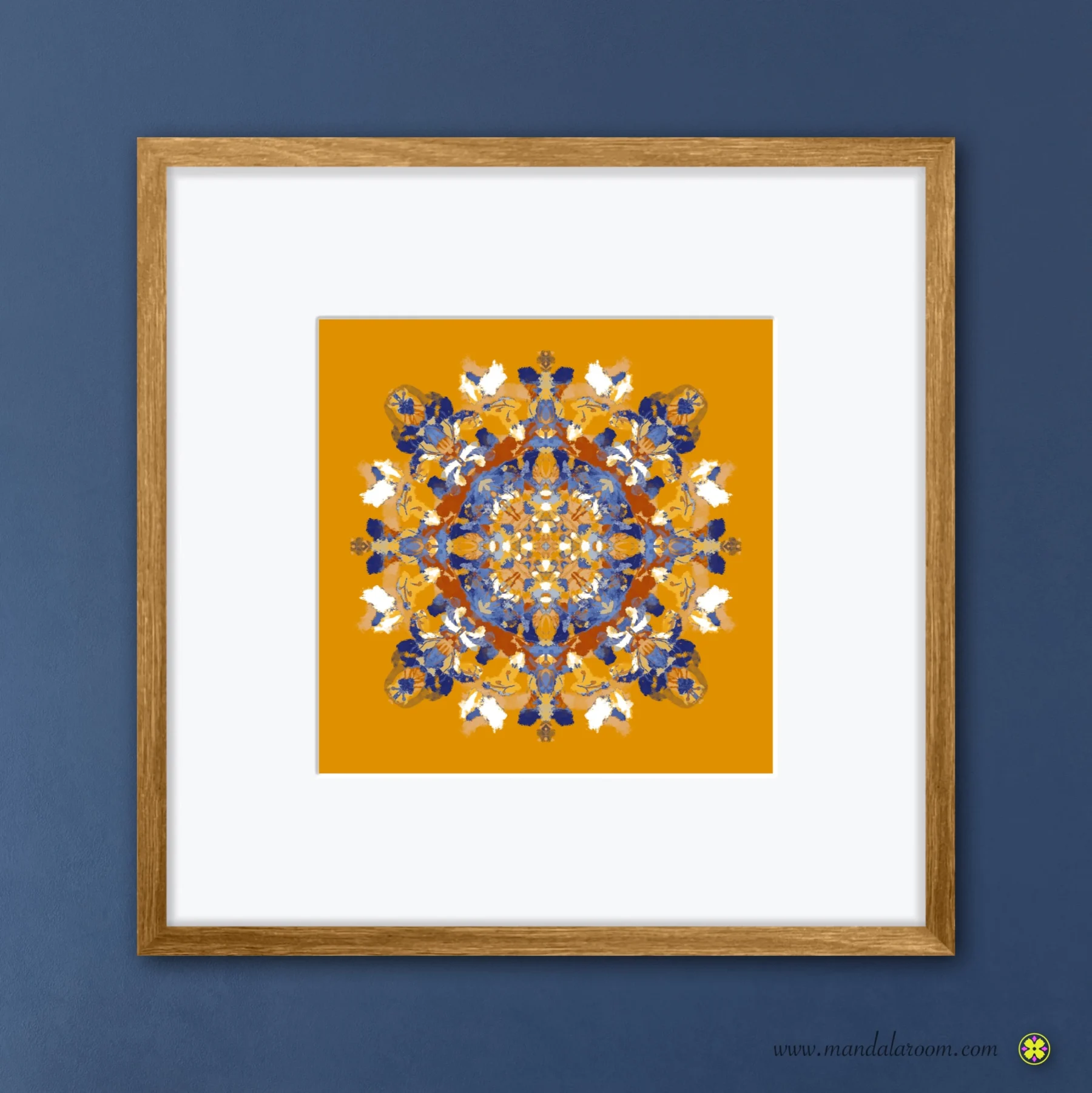 colorful mandala art print by mandala room