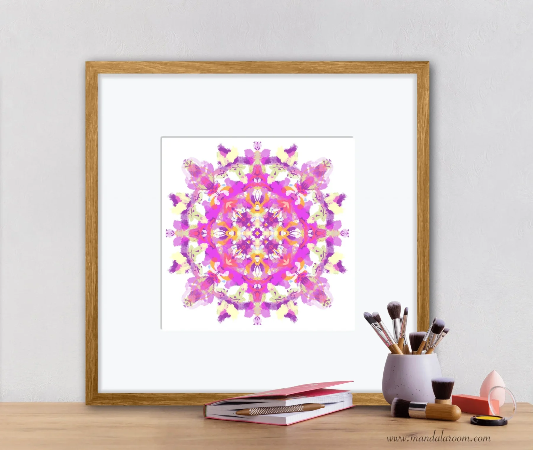 bright and beautiful mandala artwork print