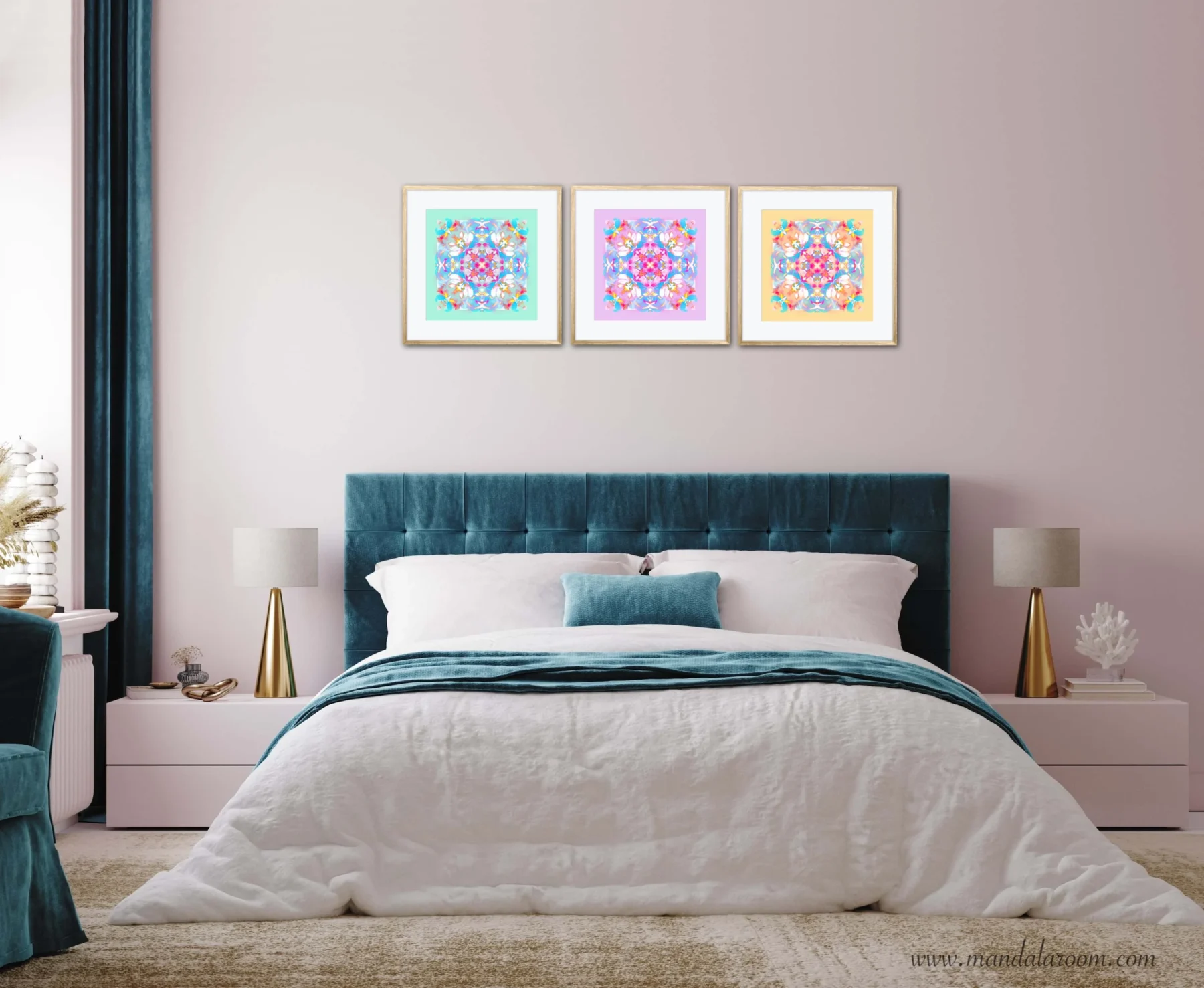 Mandala Wall art Print collection with mandala paintings for bedroom decor