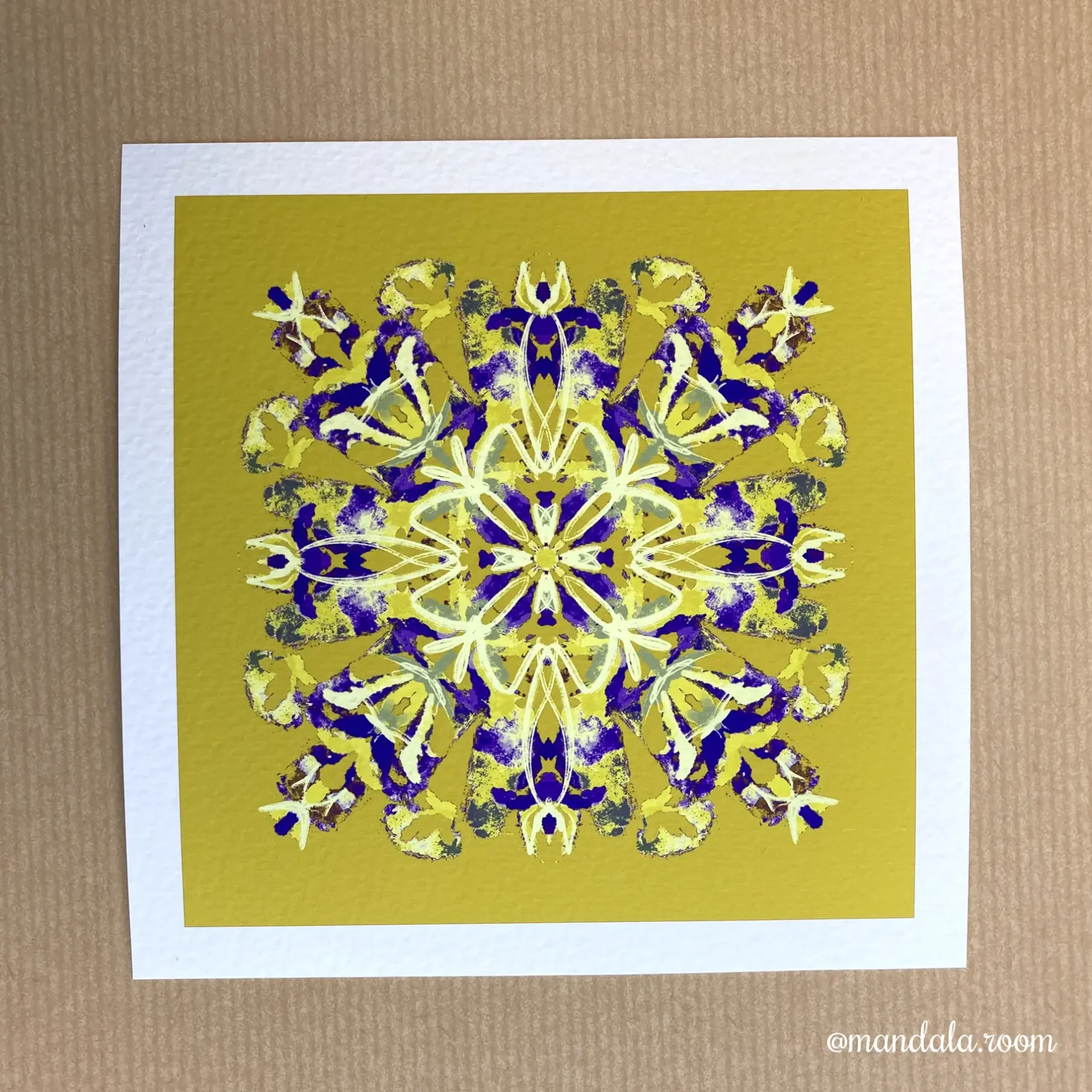 Colorful Mandala Art Print for home decor by Mandala Room