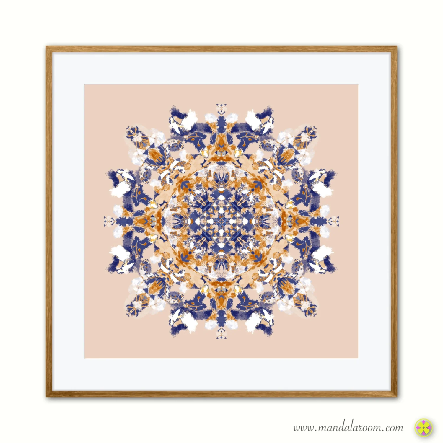 clolorful mandala wall decor in earth tones