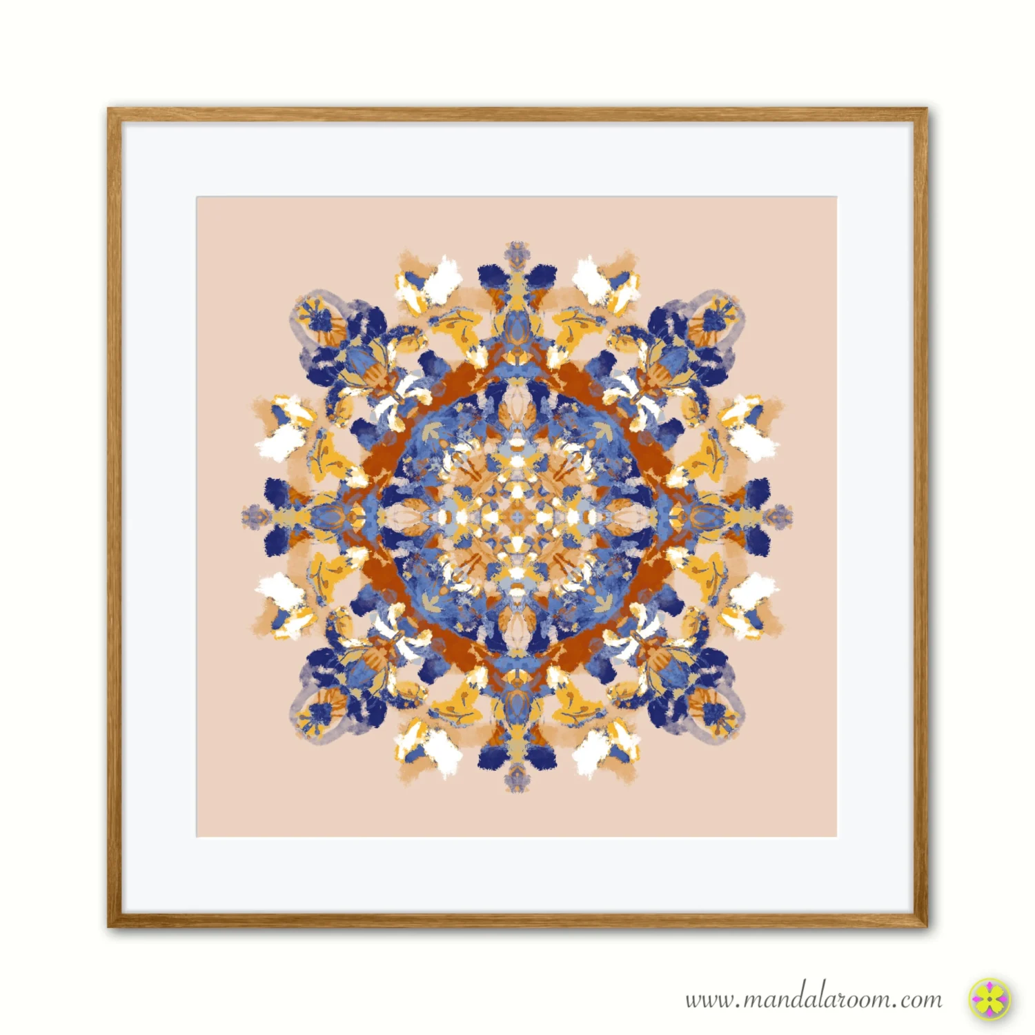 mandala-wall-decor-print in earth tones