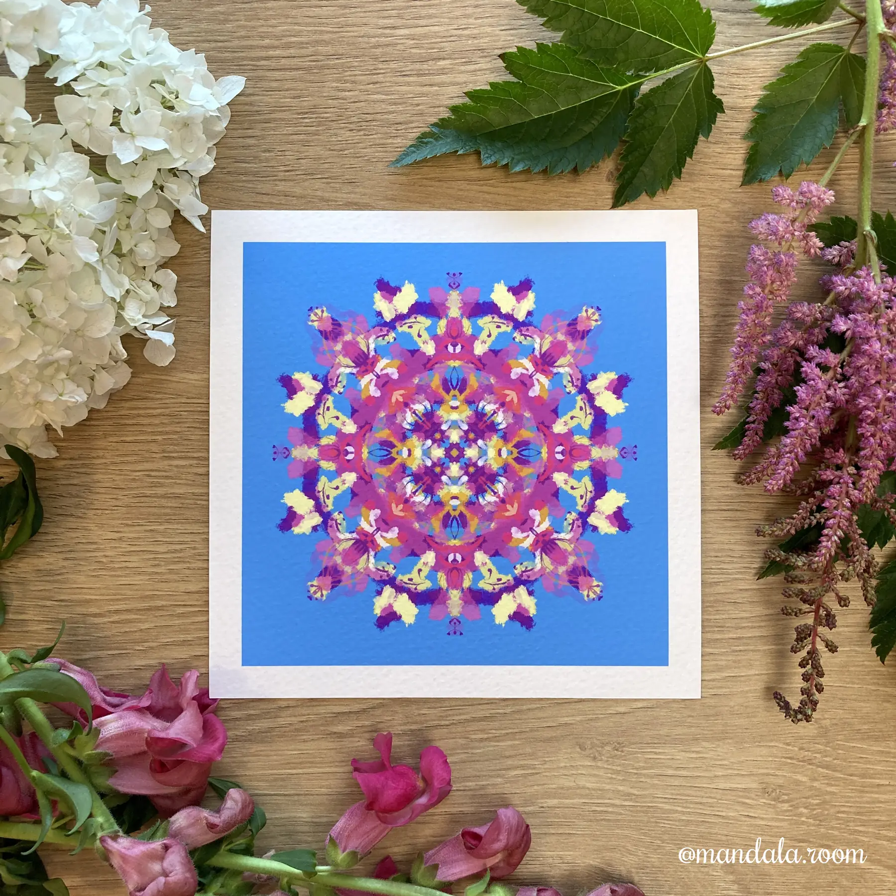 Colorful Mandala Art Print for home decor by Mandala Room