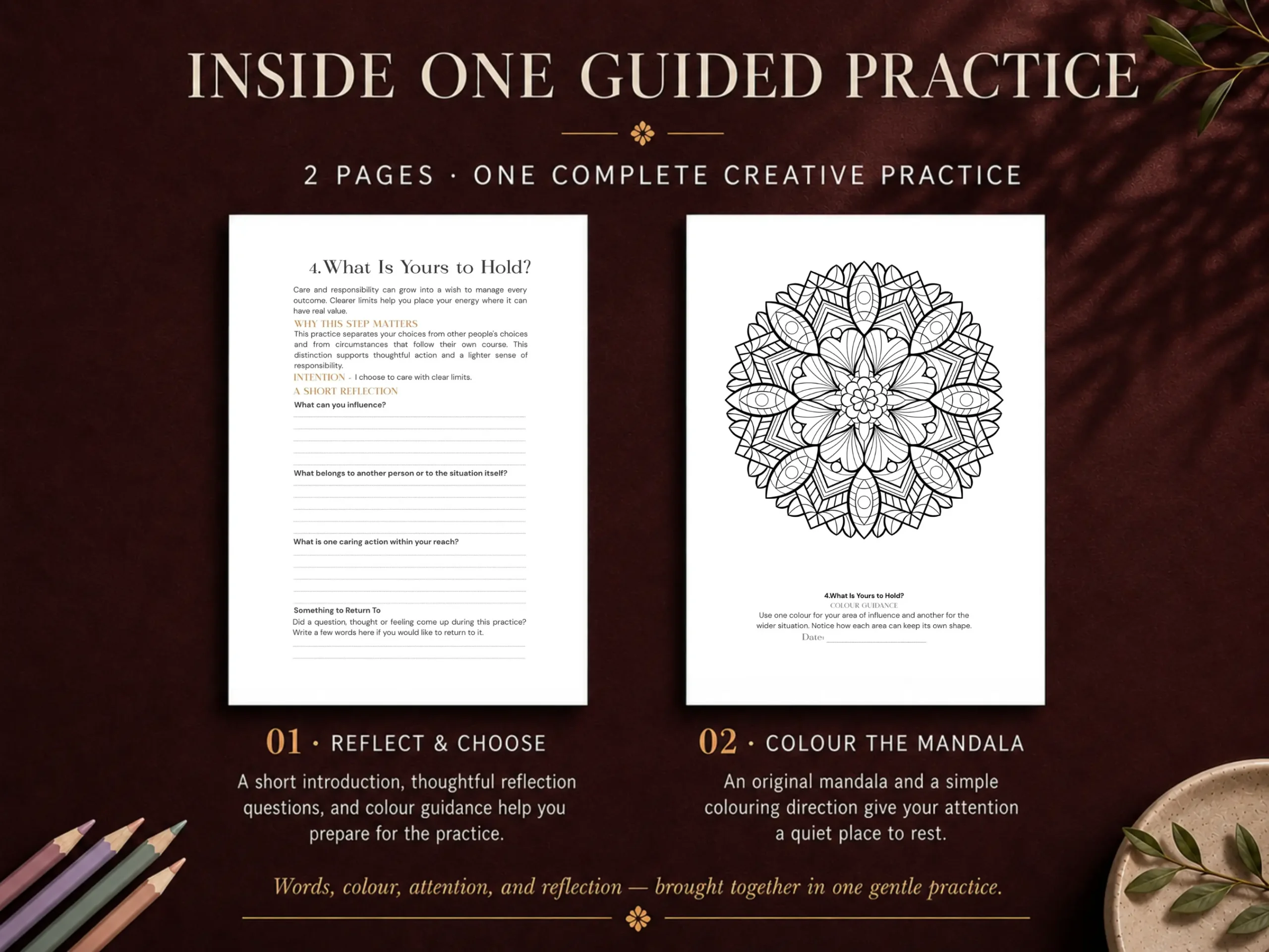 Steady Ground - Guided Mandala Reflection When Life Feels Heavy - Image 3