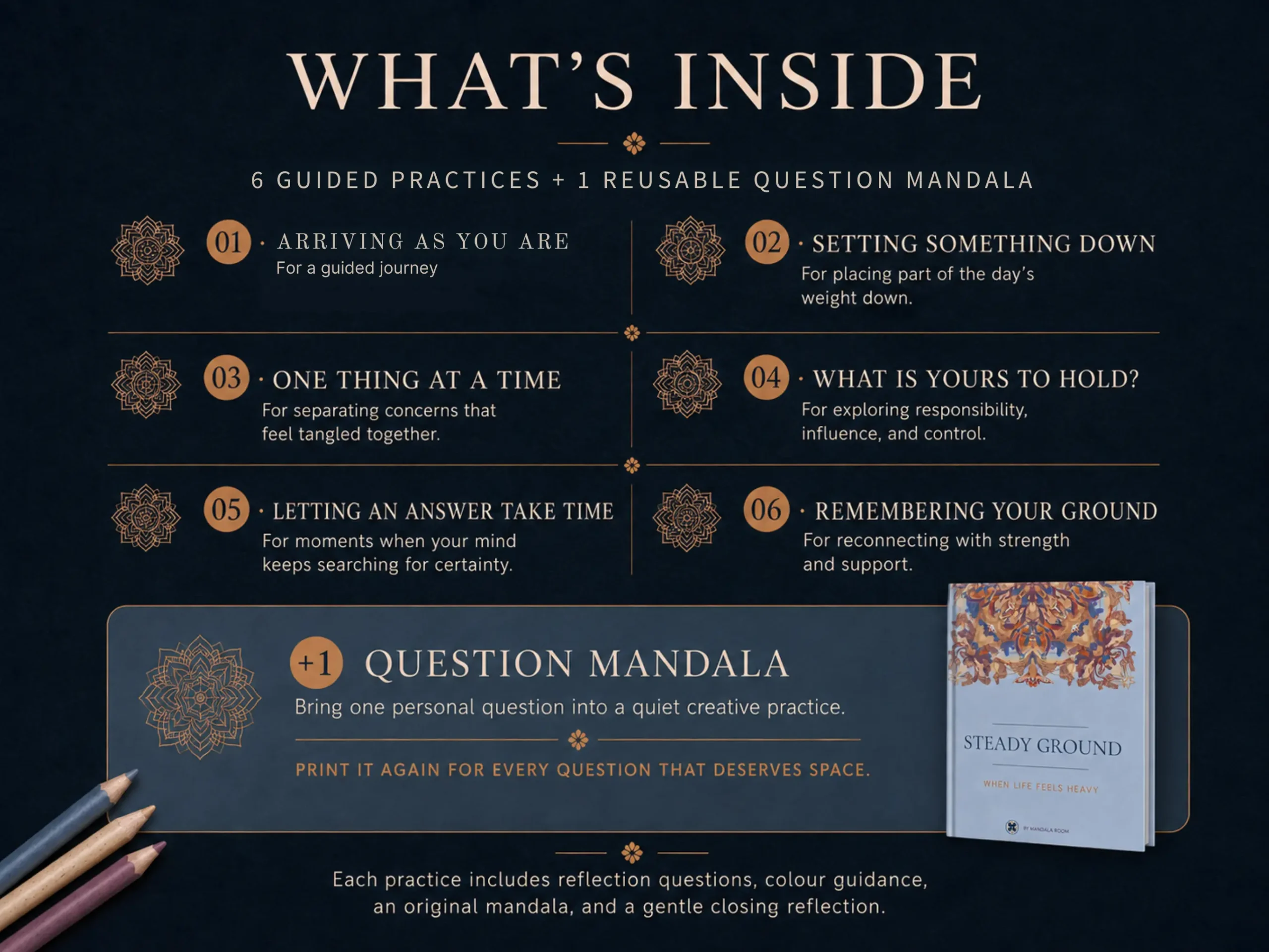 Steady Ground - Guided Mandala Reflection When Life Feels Heavy - Image 2